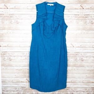 Evan-Picone V-Neck Sheath Dress, Sz. 14